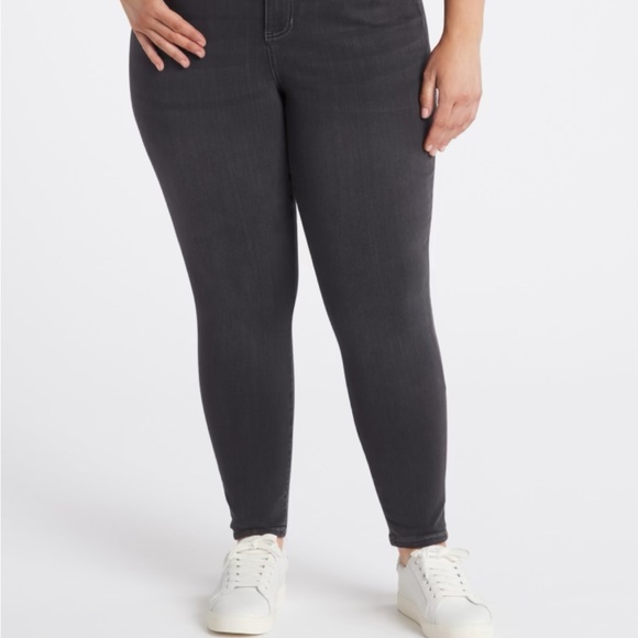 Liverpool Denim - Liverpool Black Skinny Jeans Stretch Fit